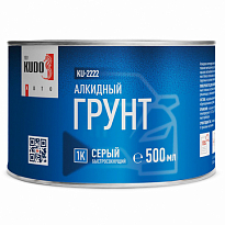 KUDO KU-2222 Грунт алкидный 1K антикоррозионный серый 500мл